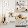 XHWZOF Construction Nursery Decor Hamper Car Baby Gift Basket Transport Trucks Excavators Toy Box Bin Empty Larger Rectangular Kid Clothes Book Shelf Toy Organizer Bin for Baby Boys