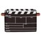 OSAM SPACE Movie Clapper Board Large Storage Bin Collapsible Storage Basket with Handles Laundry Basket Hamper Organizer Foldable Storage Box for Toys Bedroom Kids Room
