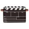 OSAM SPACE Movie Clapper Board Large Storage Bin Collapsible Storage Basket with Handles Laundry Basket Hamper Organizer Foldable Storage Box for Toys Bedroom Kids Room