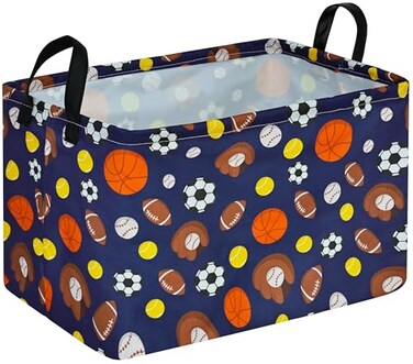 MAIZMZ Kids Hamper Storage Bins Organizer Toy Box Laundry Basket Large Canvas Collapsible Chest for HomeDormKitchenPetOfficeClosetShelfGift Baskets