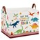 XHWZOF Dinosaur Room Decor Basket for Boys 36L Volcano Baby Laundry Basket Leaf Cactus Kid Storage Bin Rectangular Collapsible Clothes Book Toy Bin for BoyPink Easter Gift