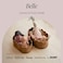 BEBE BASK Premium Scalloped Basket Set Of 2 Scallop Basket 16 x 10 x 7 Inch HandWoven Elegant Wicker With Scalloped Edge Nursery Storage Mocca