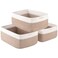 OIASKET Storage Baskets for Organizing 3 Pack Woven Baskets for Shelves Closet Organizer Bins Empty Gift Basket Toy Storage for Toys Books Towels Clothes 15x1142x67 Yellow