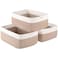 OIASKET Storage Baskets for Organizing 3 Pack Woven Baskets for Shelves Closet Organizer Bins Empty Gift Basket Toy Storage for Toys Books Towels Clothes 15x1142x67 Yellow