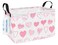 LANGYASHAN Rectangular Storage Bin Collapse Canvas Fabric Cartoon Storage Basket with Handles for Organizing Home Kitchen Boys and Girls Toys Office Closet Shelf Baskets Rec Angel Heart
