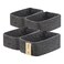 MiniArk Small Storage Baskets for Organizing Closet Organizer Bins Shelf Toy Basket Woven Rope Baskets Cube Decorative Box Shallow Basket 115x75x47 4 Packs Dark Gray