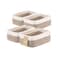 MiniArk Small Storage Baskets for Organizing Closet Organizer Bins Shelf Toy Basket Woven Rope Baskets Cube Decorative Box Shallow Basket 115x75x47 4 Packs White Brown