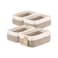 MiniArk Small Storage Baskets for Organizing Closet Organizer Bins Shelf Toy Basket Woven Rope Baskets Cube Decorative Box Shallow Basket 115x75x47 4 Packs White Brown