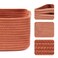 MiniArk Small Storage Baskets for Organizing Closet Organizer Bins Shelf Toy Basket Woven Rope Baskets Cube Decorative Box Shallow Basket 13x85x51 3 Packs Oxide Red