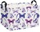 DDBASKET Rectangular Butterfly Baskets Girls Basket Kids Storage Bins Girls Storage Bin Organizer Box Room Decor for HomePurple Butterfly