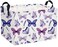 DDBASKET Rectangular Butterfly Baskets Girls Basket Kids Storage Bins Girls Storage Bin Organizer Box Room Decor for HomePurple Butterfly