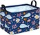 DUYIY Rectangle Gift Storage Basket Home Shelf Storage Basket Organizer Box Clothes Laundry Hamper Nursery Basket Laundry Basket with Handles Whale
