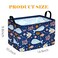 DUYIY Rectangle Gift Storage Basket Home Shelf Storage Basket Organizer Box Clothes Laundry Hamper Nursery Basket Laundry Basket with Handles Whale