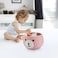 PandaEar Cotton Rope Baby Basket Baby Gift Basket Nursery Laundry Organizer with Cute Bear Design for Storage Infant Newborn Essentials Diaper Caddy with Handle Pink