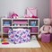 HIYAGON Rectangular Butterfly Basket Baby Storage Basket Storage Bin Organizer Box Room DecorPurple Butterfly