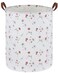 Sanjiaofen Kids Laundry HamperFlower Laundry Basket Collapsible Girls Storage Baskets for Home DecorOfficeHome OrganizerDried flowers