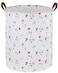 Sanjiaofen Kids Laundry HamperFlower Laundry Basket Collapsible Girls Storage Baskets for Home DecorOfficeHome OrganizerDried flowers