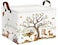 BOOHIT Large Woodland Baby Toy Basket Collapsible Kids Storage Bin Cute Shower Gift Box Forest Nursery Decor Animals