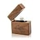 MUUJEE Slim Engagement Proposal Ring Box Engraved Wooden Ring Bearer Box for Wedding Ceremony Photo Shoot Props Secret Slim Hidden Box The Adventure Begins