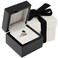 Noble Pack Noble Piano Wood Ring Box Luxury Engagement Ring Box for Proposal Ring or Special Occasions Comes with a Two Piece Packer and Ribbon Black
