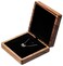 COSISO Walnut Wood Pendant Necklace Box Jewelry Storage Display Case For Wedding Romantic Proposal Engagement Birthday Anniversary Valentines Day Christmas Black Inner