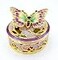 JWT Astyle Elegant Butterfly Jewelry Trinket BoxesEnameled Decorative Keepsake Ring Box Holder Necklace Earrings Organizer Home DecorButterfly Gifts for Women