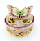 JWT Astyle Elegant Butterfly Jewelry Trinket BoxesEnameled Decorative Keepsake Ring Box Holder Necklace Earrings Organizer Home DecorButterfly Gifts for Women
