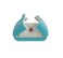 Svea Display Aqua Packaging Case Premium Velvet Jewelry Gift Box Double Layer Function Necklace Earring Combo Jewelry not included
