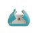 Svea Display Aqua Packaging Case Premium Velvet Jewelry Gift Box Double Layer Function Necklace Earring Combo Jewelry not included