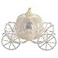 LASODY Hand Painted Enameled Cinderella Pumpkin Carriage Decorative Hinged Jewelry Trinket Box Unique Gift for FamilyJewelry Chests