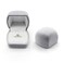 AfitLulu Luxury Ring Box Square Style Swan Velvet Ring Box Ring Jewelry Box for Unique Proposals Engagements and Weddings gray