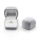 AfitLulu Luxury Ring Box Square Style Swan Velvet Ring Box Ring Jewelry Box for Unique Proposals Engagements and Weddings gray