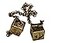Custom 3d Stuff Antiqued Weathered Metal Han Solo Smugglers Dice with box