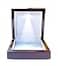 Cokos Box Necklace Box with LED Light Small Jewelry Display Case for Bracelet Earrings or Chains Luxury Lighted Wooden Presentation Box for Gifts DIY Crafts Mahogany White Interior