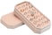 COWFEX Velvet Ring Organizer Display Tray Jewelry Box Earring Holder Case for Wedding Birthday Christmas Day Light Pink