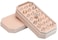 COWFEX Velvet Ring Organizer Display Tray Jewelry Box Earring Holder Case for Wedding Birthday Christmas Day Light Pink