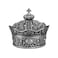 AVESON Creative Vintage Metal Alloy Crown Design Jewelry Box Ring Trinket Case Christmas Birthday Gift Small