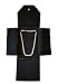 Necklace/Pendent Boxes Necklace Presentation Folder Jewelry Organizer CASE Display Storage Gift Box Black Leatherette Large