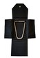 Necklace/Pendent Boxes Necklace Presentation Folder Jewelry Organizer CASE Display Storage Gift Box Black Leatherette Large