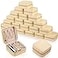 Canlierr Small Travel Jewelry PU Leather Boxes Bulk Bridesmaid Proposal Gift Boxes Portable Jewelry Case Organizer for WomenGold24 Pcs