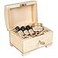Creative Deco Small Wooden Jewelry Box Lockable Storage Box with Lock Key 417 x 295 x 295 in Plain Unpainted Unfinished Keepsake Trinket Treasure Chest