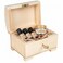 Creative Deco Small Wooden Jewelry Box Lockable Storage Box with Lock Key 417 x 295 x 295 in Plain Unpainted Unfinished Keepsake Trinket Treasure Chest