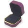AVESON Luxury Ring Box Square Velvet Wedding Ring Case Jewelry Gift Box with LED Light for Proposal Engagement Wedding Purple