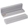 LETURE 2 Pieces Long Velvet Chain Necklace Gift Box Set Bracelet Storage Case Jewellry Display Box for Wedding EngagementProposal Birthday and Anniversary Grey2pcs