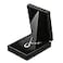 LETURE LED Light Pendant Necklace Gift Box Velvet Jewelry Storage Display Case for Proposal Engagement Wedding Anniversary Birthday Valentines Day Black