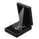 LETURE LED Light Pendant Necklace Gift Box Velvet Jewelry Storage Display Case for Proposal Engagement Wedding Anniversary Birthday Valentines Day Black