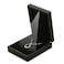 LETURE LED Light Pendant Necklace Gift Box Velvet Jewelry Storage Display Case for Proposal Engagement Wedding Anniversary Birthday Valentines Day Black