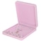 LETURE Velvet Jewelry Set Box Velvet Gift Box for Bracelet Necklace Earring Ring Pink