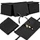 Lothee 40 Pcs Microfiber Jewelry Pouch 8x8 cm Jewelry Packaging Luxury Small Gift Bags Bow Tie Microfiber Bag for Bracelet Necklace PackagingEnvelope Style with String and DividerBlack