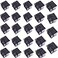 Glitterymall SKEMIX 24PCS Cardboard Jewelry Bangle Gift Boxes Ring Earrings Pendant Box Holder Black or White Insert